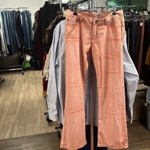 Botin jeans size 9 peach/ coral colored jeans, new with tag